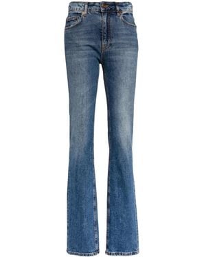 Roberto Cavalli High-Rise Straight-Leg Jeans - Blue