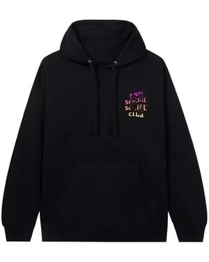 ANTI SOCIAL SOCIAL CLUB Rose-Embellished Bat Hoodie - Blue