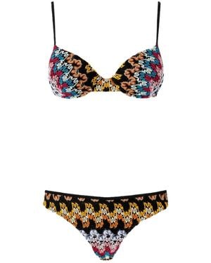 Missoni ジグザグニット ビキニ - マルチカラー