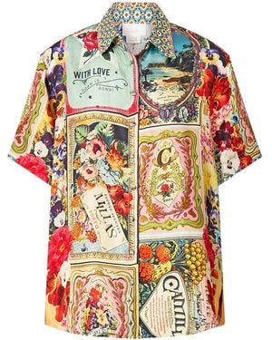 CAMILLA Printed Shirt - イエロー