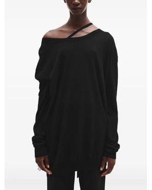 Ann Demeulemeester Jersey Helle - Negro