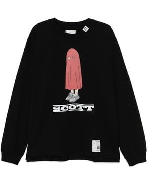 Maison Mihara Yasuhiro Scott Printed T-Shirt - Black