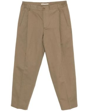 Briglia 1949 Elasticated Pleated Trousers - White