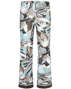 Cambio Francoise Abstract-Print Trousers - White