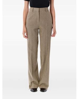 Golden Goose Maeva Herringbone Trousers - Natural