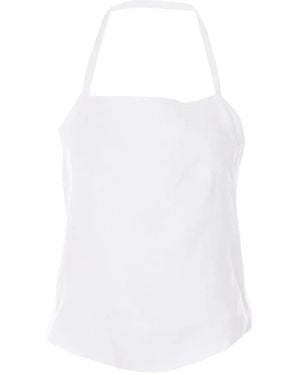 Elle Top con espalda descubierta - Blanco