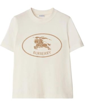 Burberry Knight Stamp Tシャツ - ホワイト