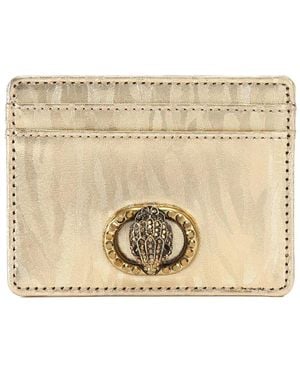 Kurt Geiger Chelsea Eagle-Head Crystal-Embellished Card Holder - Natural