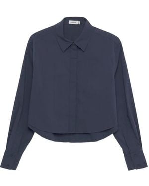 Jonathan Simkhai Renata Cropped Shirt - Blue