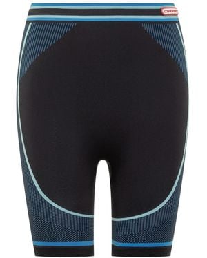 CASABLANCA Seamless Striped Shorts - Blue