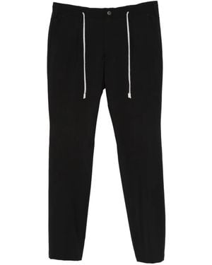 Eleventy Drawstring Trousers - Black