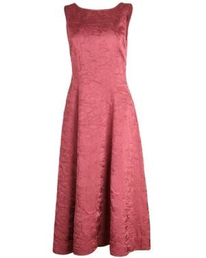 Ulla Johnson Georgia Crinkled Midi Dress - Pink