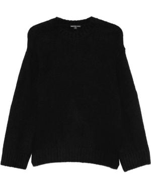 James Perse Kaschmirpullover Mit Lochstrick - Schwarz