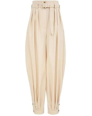 Zimmermann Wool Harem Pants - Natural