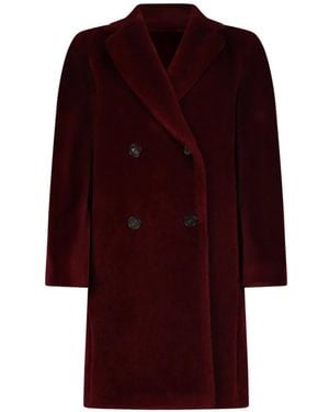 Max Mara Cappotto Doppiopetto Smmroseto - Rosso