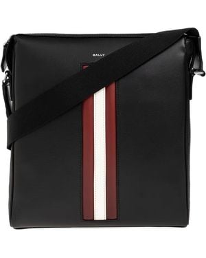 Bally Gestreifte Umhängetasche - Schwarz