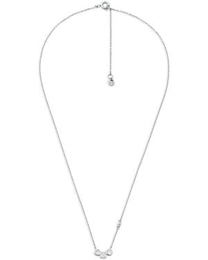 Michael Kors Three-Stone Necklace Set - White