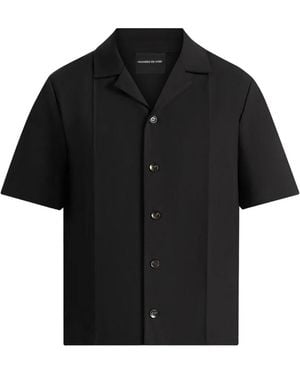 Manière De Voir Felix Tailored Shirt With Crease - Black