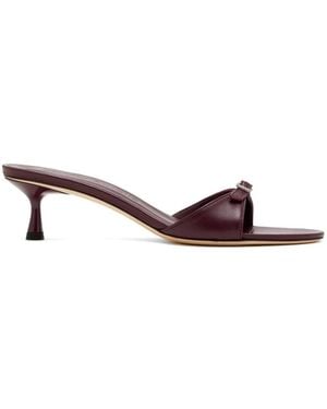 STUDIO AMELIA Greta Buckle-Strap Sandals - Red