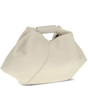 MM6 by Maison Margiela Japanese Leather Tote Bag - Natural