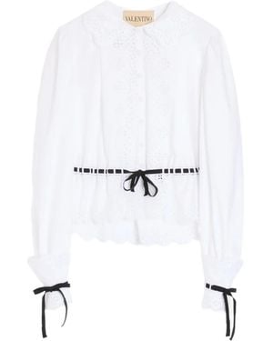 Valentino Garavani Long-Sleeves Shirt - White