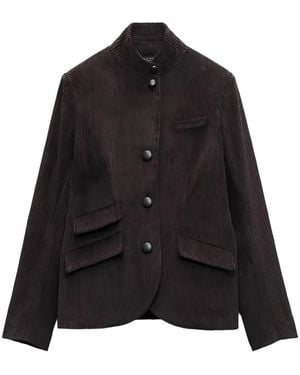 Rag & Bone Chaqueta De Pana Con Botones - Negro