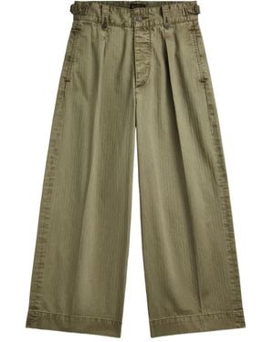 RRL クロップドパンツ - グリーン