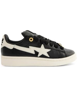 adidas X Bape Campus 00S Croc-Effect Trainers - Black