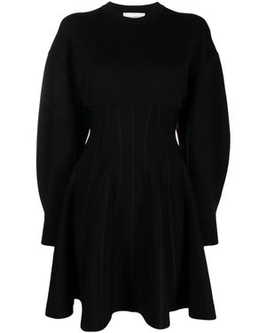 McQueen Wool Dress For - Black