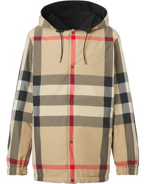 Burberry リバーシブル フーデッド ジャケット - ブラック