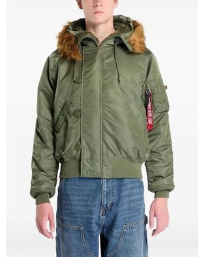 Alpha Industries Hooded Heritage Jacket - Green