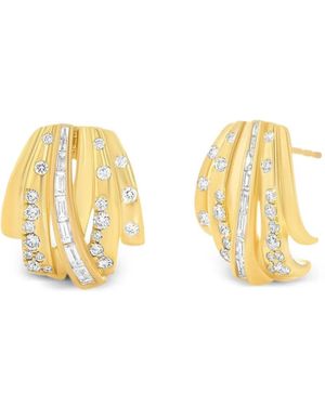Sara Weinstock Papua Oorbellen Met Diamant - Metallic
