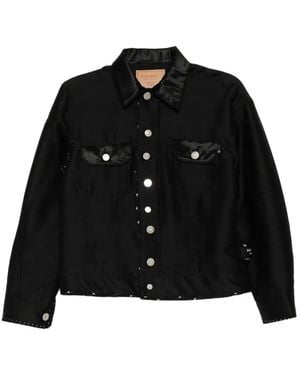 Undercover Veste À Ourlet Imprimé - Black