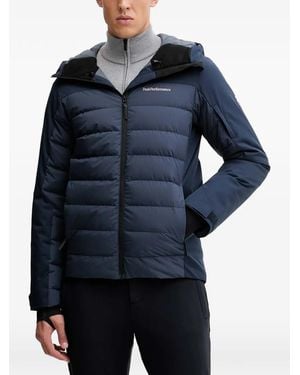 Peak Performance Shred Quilted Hooded Skiwear - Blue