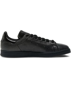 adidas Fa Stan Smith Textured Leather Trainers - Black