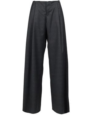 Natasha Zinko Rolled-Waist Palazzo Pants - Blue