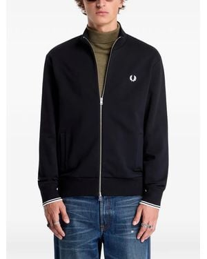 Fred Perry Zip-Up Sweatshirt - Blauw