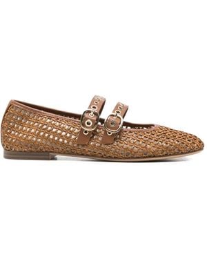 Tamaris Buckle-Strap Ballet Flats - White