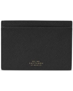 Smythson Panama Passport Case - Black