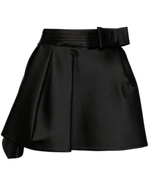 Dice Kayek Bow-Detail Wide Belt - Black