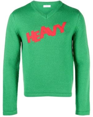 ERL Logo Jumper Knit - Green