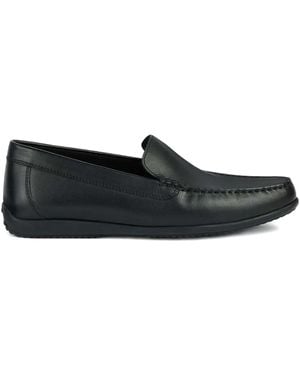 Geox Ascanio leather slip-on loafers - Negro