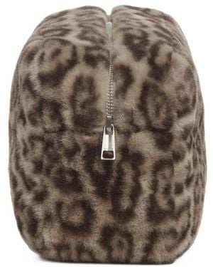 Apparis Noor Leopard-Print Clutch Bag - Brown