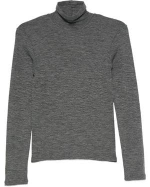 forte_forte Mélange T-Shirt - Grey
