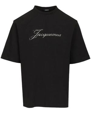 Jacquemus Camiseta Con Logo Estampado - Negro