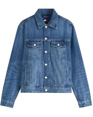 Tommy Hilfiger Ryan Logo-Patch Denim Jacket - Blue