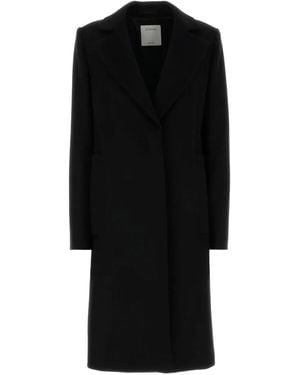 Sportmax Long-Sleeve Coat - Black