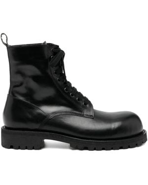 Comme des Garçons Leather Boots - Black