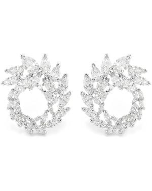 Swarovski Crystal-Embellished Earrings - White