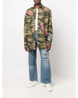 FAITH CONNEXION ペイント迷彩シャツ Faith Connexion Clothing for Men | Online Sale up to 88% off